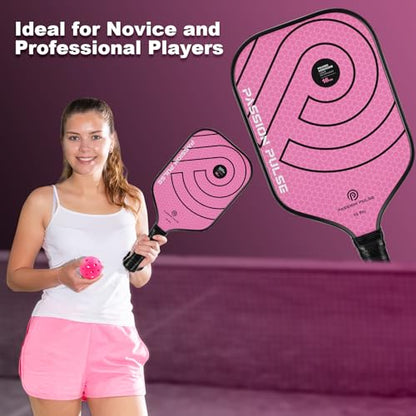 Pickleball Paddles 2026,Carbon Fiber Pickleball Paddle,16mm T700 High Grit & Spin, Professional Pickle Ball Paddles Set Designed for Ultimate Spin & Consistency
