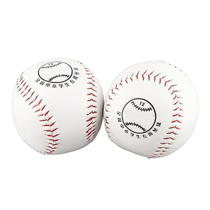 2Pcs 12 Inch Softball Training Ball Hand Sewn Practice Softballs for Girls Youth Adults League Game Sport Accessories