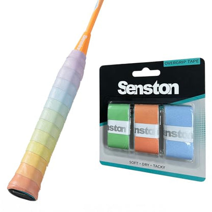 Senston 3pcs Racquet Grips Tape for Tennis/Badminton/Squash - color: 3 Colors