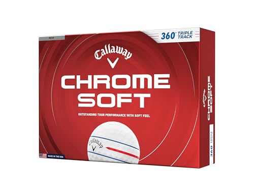 Callaway Golf Chrome Soft 2026 Golf Balls - color: 360 White Triple Track