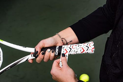Gamma Tennis Overgrip, Ideal for Tennis, Pickleball, Squash, Badminton, and Racquetball, Durable and Absorbent, Easy to Apply, Customize Your Racquet, Fun Designs
