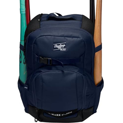 Rawlings | The Journey Player's Backpack Equipment Bag | Baseball/Softball | Multiple Colors - color: Navy