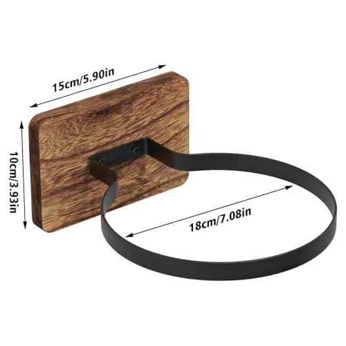 Set of 2 Wood Wall Mount Basketball Holder, Ball Holders Display Rack ，for Basketball Football Volleyball Storage, Sports Room Decor， for Boys Bedroom
