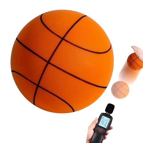 Silent Basketball Size7(29.5“),2026 Upgrade Silent Foam Basketball Indoor Training Ball, Foam Indoor Training Room Without Noise