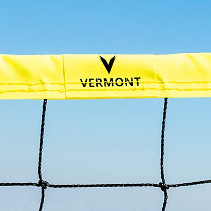 Vermont Portable Volleyball Sets [Beach or Standard] | Volleyball Training Equipment - Volleyball Posts, FIVB Nets, Guy Ropes & Carry Bag | Volleyball Net Outdoor - color: Pro Beach Set