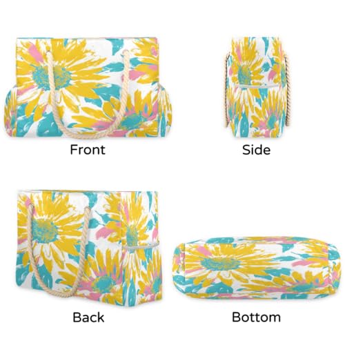 Beach Bag Waterproof Sand-proof Canvas Tote Lightweight Shoulder Bag Suitable for Family outdoor travel - color: D2