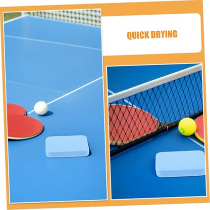 2Pcs Table Tennis Paddle Cleaning Sponge Dual Sided Rubber Cleaner for Pingpong Racket Maintenance Durable PVA Squeegee Fast Drying Table Tennis Accessories