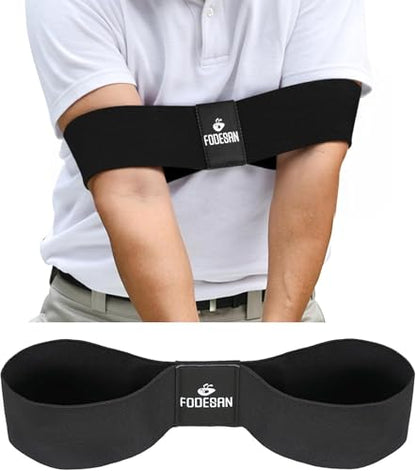 Golf Arm Band Training Aid for Swing Connection, Arm Connection Golf Trainer for Better Tempo, Ball Striking & Consistency, Easy Golf Swing Training Aid for Indoor Practice, Golf Gift for Golfers