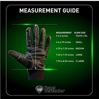 Team Defender Pro Series Padded TD Baseball Glove | Glove Protects Thumb | Rigid Rubber Thumb Mold Prevents Hyperextension, Hand Injuries - size: Small