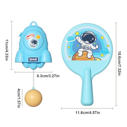 Table Tennis Trainer Set | Table Tennis Trainer Hangings Set | Adjustable Hangings for Kids Children Boys Girls - color: Blue