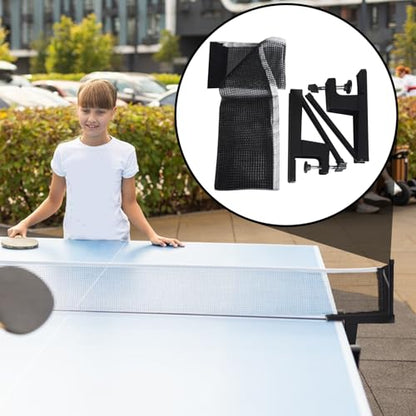 pingpongNet - Table Tennis Net, Adjustable Post Set, Quick Assembly with Clamps | Portable Replacement Accessory for Indoor Outdoor Games, Practice, Professional, Competition, Amateur Training - size: 2.5-6cm