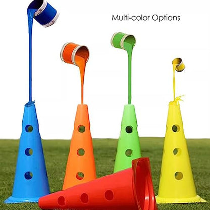YXXSDP Professional Hurdle Cone Set, Adjustable Training Cones and Agility Poles, Multi-Sports Practice Equipment for Kids Pets Adult