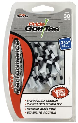 Pride Performance 3-1/4" Striped Golf Tee, 30 Count