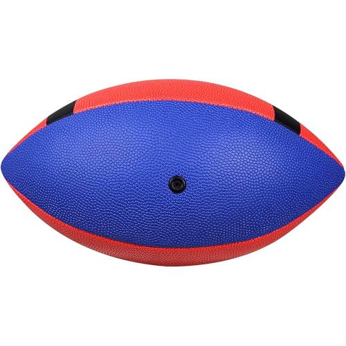 6 Pack Football Size 6 Junior Sized Ball with Textured Grip for Kids Youth Practice, Match and Scrimmage Play Indoors & Outdoors All Weather Use with Pump