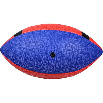 6 Pack Football Size 6 Junior Sized Ball with Textured Grip for Kids Youth Practice, Match and Scrimmage Play Indoors & Outdoors All Weather Use with Pump