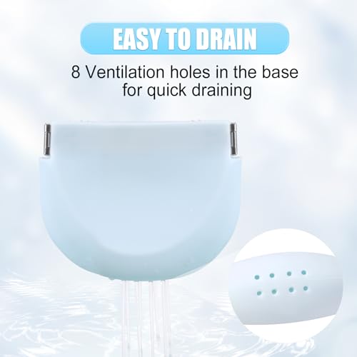 Aligners Holder Retainer Cleaner Case, Soft Silicone Retainer Case Slim with Vent Holes, Portable Mouth Guard Case Night Guard Case for Women and Men - Light Purple - color: light purple