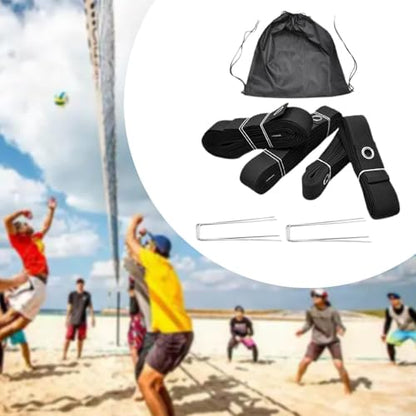 Generic Beach Volleyball Lines Marking Set for Outdoor Sports