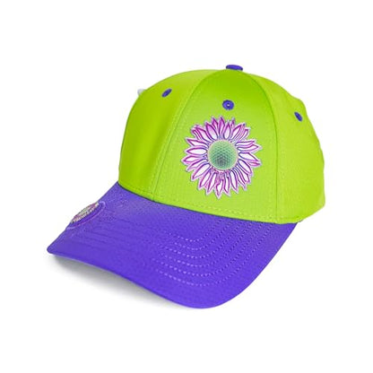 Ladies Adjustable Hats - Tee Holder with Tees & Bill Magnet with Ball Marker - 100% Custom Made - color: Jokers Wild Bonk, style: Offset