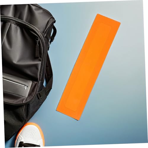 VICASKY 2pcs Baseball Training Markers Portable Flat Agility Discs Orange Rectangular Boundary Spots for Baseball Coaching and Field Drills