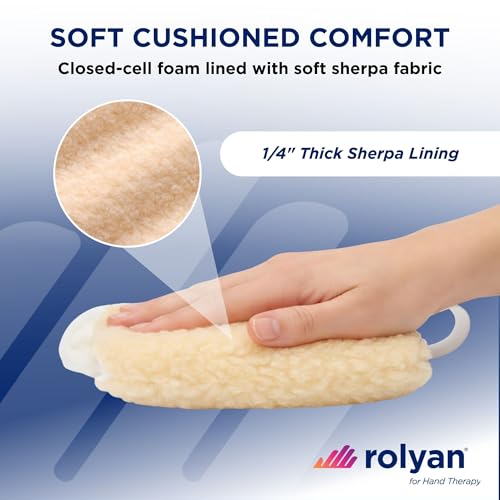 Rolyan – Palm Protector – Right Hand – 3 Pack, Soft Padded Palm Guard for Hand Contractures and Finger Spasticity, Lightweight Hand Protector, Washable - size: Pack of 3, style: Right Hand