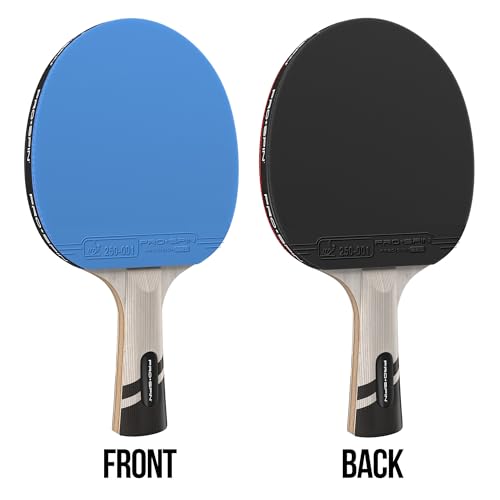 PRO-SPIN Ping Pong Paddles – ITTF Approved Professional Table Tennis Rackets with Carbon Fiber for Superior Control | 7-Ply Blade, Premium Rubber, 2.0mm Sponge - color: 1-Pack | Blue