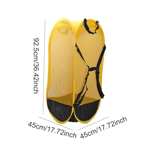 Heavy Duty Soccer Ball Net Bag Basketball Mesh Ball Bag for Outdoor Baseball Swimming Gears Basketball - color: Yellow