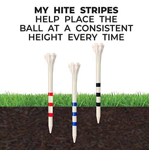 Champ Zarma FLYtee My Hite 3-1/4" 25 count - color: Citrus Mix/Black Stripes