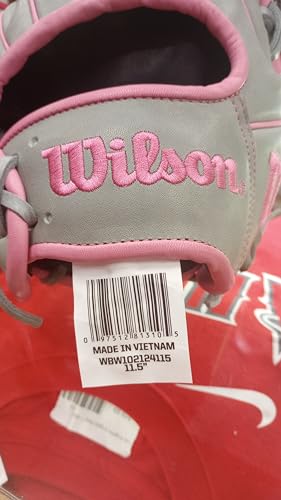 Wilson A2000 1786 Baseball Glove, Right Hand Throw, Infield Series - Exclusive Edition - color: Gray/Pink