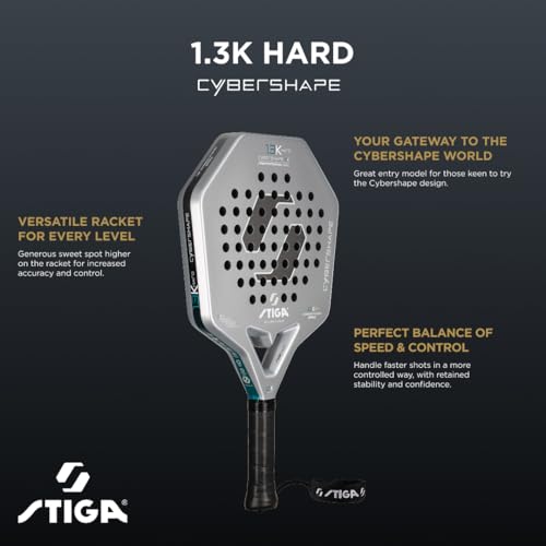 STIGA Cybershape Padel Racket - size: 1.3K Hard