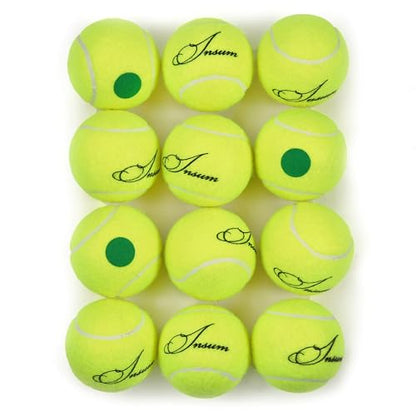 INSUM Tennis Balls, Low Pressureless Tennis Balls for Beginners, Made of Premium Durable Felt, Idea for Little Beginner Practice - color: Kids 78Ft (25% Slower Speeds)