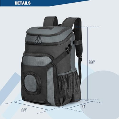 Smasrob Baseball Bag for Adult and Youth, Baseball Backpack Softball Bag with Helmet Holder, Shoe Compartment and Fence Hook - color: Gray