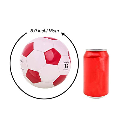 Soccer Ball Size 2 Small Pump with Needle Indoor and Outdoor Training Practice Couch School Gift for Toddlers Kids Boys Girls 3+ Years Old