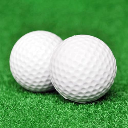 10Pcs Long Lasting Limited Flight Practice Golf Ball for Backyard Realistic Feel PU Practice Foams Flight Training - color: A