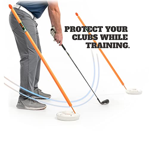 WHYGOLF Padded Golf Alignment Rods - Golf Alignment Sticks with Protective Padding, Create Golf Swing Trainer Angles Like Pro Trainers with Our Golf Training Tool