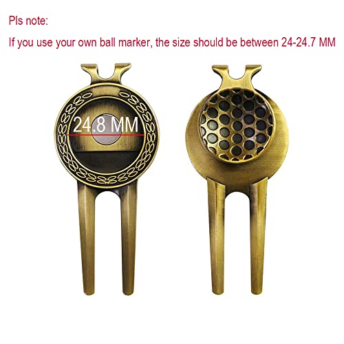 Golf Divot Repair Tool with Golf Club Skull Ball Marker Golf Gift for Golfer (Club)