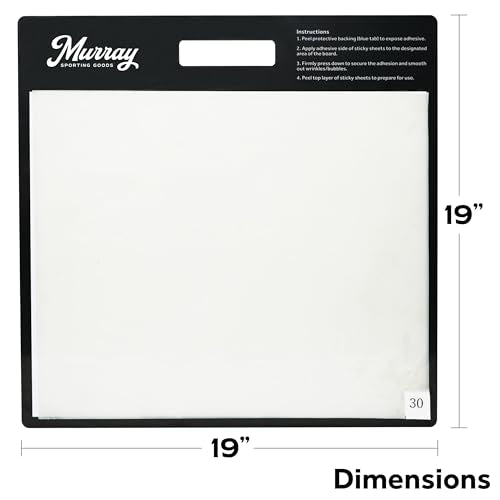 Murray Sporting Goods Courtside Premium Basketball Sticky Mat | Non-Slip Shoe Mat for Basketball Court Shoe Grip 19 in x 19 in | Replacement Sheets Don't Include Mat - style: Basketball Sticky Mat