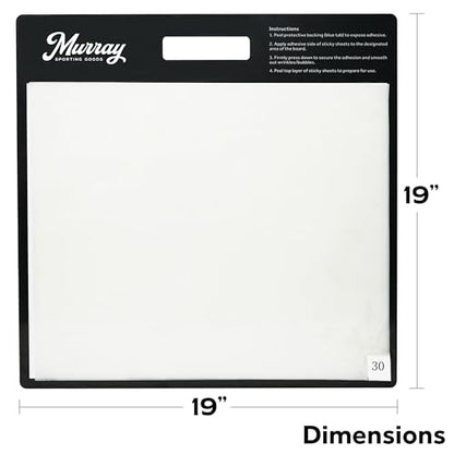 Murray Sporting Goods Courtside Premium Basketball Sticky Mat | Non-Slip Shoe Mat for Basketball Court Shoe Grip 19 in x 19 in | Replacement Sheets Don't Include Mat - style: Basketball Sticky Mat