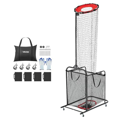 VEVOR Volleyball Training Net System,8 * 11/12 * 11ft/Pitching Practice/Spiking Practice/14 Net,Portable Net Station, Easy Setup Indoor Outdoor Target Net for Serving Spiking Setting - style: Spiking Practice