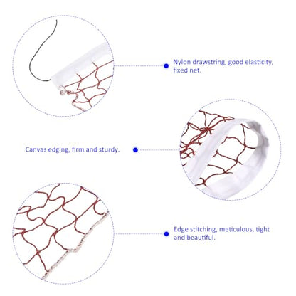 M METERXITY Foldable Badminton Net Portable Badminton Durable Badminton Replacement Net Polypropylene Sports Net for Indoor Outdoor Backyard