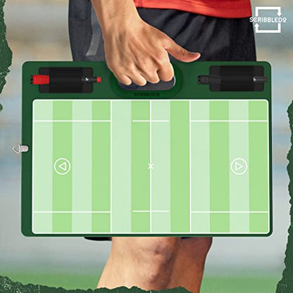 Dry Erase Lacrosse Coaching Board 15x10.5” – Includes 2 Markers, Whiteboard for Coaches, Training Equipment & Accessories, Perfect Coach Gift