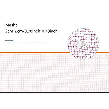 20 ft Badminton Pickleball Net Tennis Net Adjustable Height & Width, Volleyball Portable Sports Net Set for Indoor Outdoor Court, Backyard, Beach