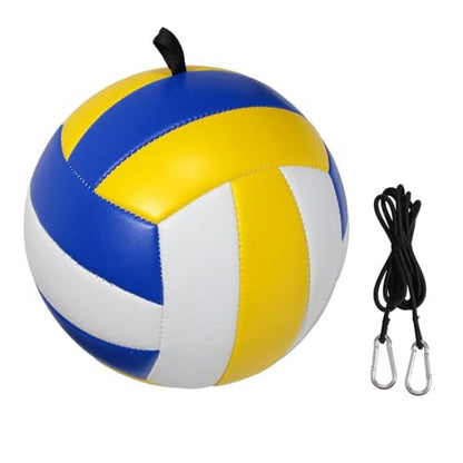 Volleyball Training Equipment Aid,Volleyball Spike Trainer,Suitable for Serving,Spike and Jump Training,Equipped with Elastic Ropes for Hanging and Practice Volley Ball.-One Ear