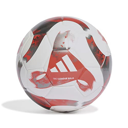 adidas Tiro Soccer Ball - color: White/Solar Red/Iron Metallic/League Sala, size: FUTS