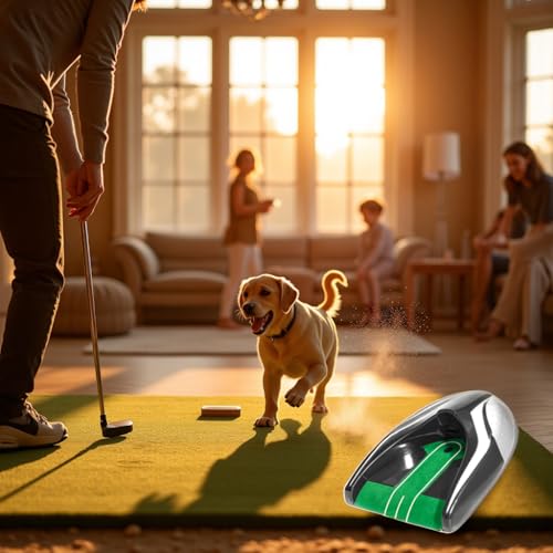 Golf Automatic Putting Cup with Adjustable Gravity Ball Return - Battery-Powered Practicing Without Interruption for Indoor Outdoor Golf Practice