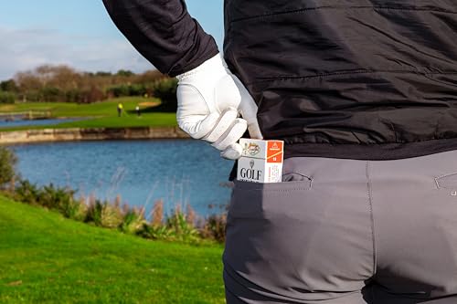 Vegas Golf Premium Golf Tees, White, Bamboo, 3.25 Inch, 10 Count with Poker Chip Ball Marker