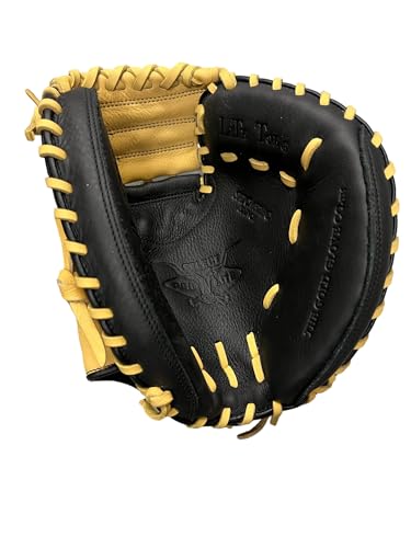 Rawlings Select PRO LITE Youth First Base Mitt 11.5" & Catcher’s Mitt 32" Blonde/Black | Lightweight Leather | Easy Break-in | Right Hand Throw - size: 32" {Catcher