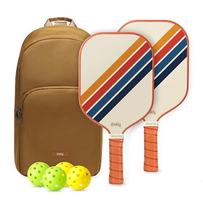 Pickleball Paddles Set of 2/4- USAPA Approved Graphite/Fiberglass Pickleball Racket, 2 Pickleball Rackets, 4 Balls and 1 Portable Carry Bag, Aesthetic Pickle Ball Set for Men Women Beginners