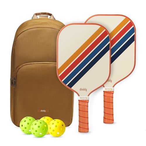 Pickleball Paddles Set of 2/4- USAPA Approved Graphite/Fiberglass Pickleball Racket, 2 Pickleball Rackets, 4 Balls and 1 Portable Carry Bag, Aesthetic Pickle Ball Set for Men Women Beginners