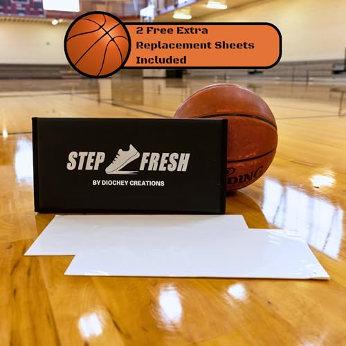 Step Fresh Basketball Sticky Mat With 120 Sheets, Portable Basketball Pad for Shoe Grip, Compact Basketball Mat Traction System and Sticky Mats for Shoes, Essential Basketball Accessories - size: Traction Mat & Sticky Sheets
