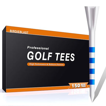 Professional 3-1/4” Golf Tees Reduces Friction & Side Spin - Choose 72 Pack,150 Pack or 200 Pack - color: 150 Pure Pack